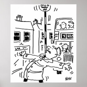 Het Man Lollipop doet het In evenwicht brengen Akt Poster