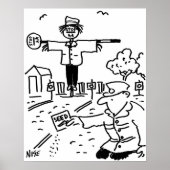 Het Man Lollipop gebruikt Lollipops om Scarecrow t Poster (Voorkant)