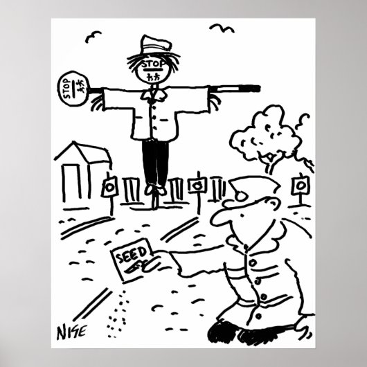 Het Man Lollipop gebruikt Lollipops om Scarecrow t Poster (Voorkant)