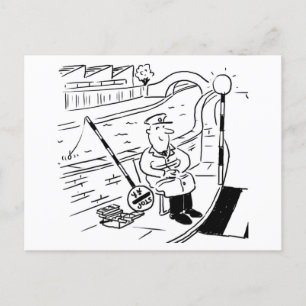 Het Man Lollipop is Gevist met zijn Lollipop Briefkaart