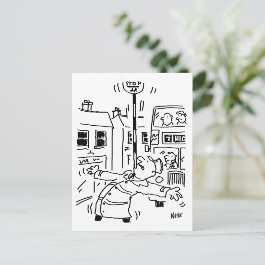 Het Man Lollipop is uitgeschakeld Briefkaart (Staand voorkant)