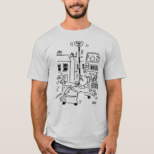 Het Man Lollipop is uitgeschakeld T-shirt (Voorkant)