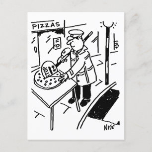 Het Man Lollipop knippert een Pizza Briefkaart