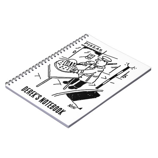 Het Man Lollipop knippert een Pizza Notitieboek (Linkerzijde)