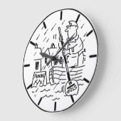 Het Man Lollipop Roept een boot in de overstroming Grote Klok (Hoek)