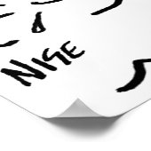 Het Man Lollipop Roept een boot in de overstroming Poster (Hoek)