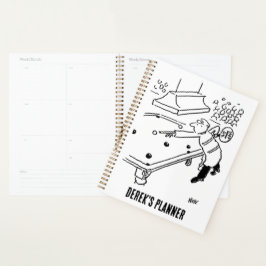 Het Man Lollipop speelt Snooker Planner