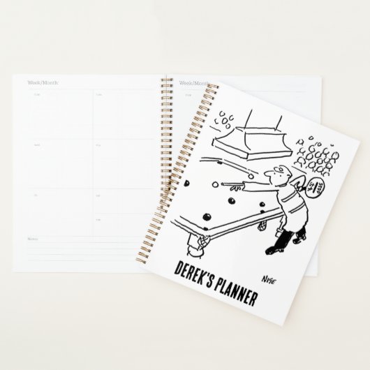 Het Man Lollipop speelt Snooker Planner (Display)