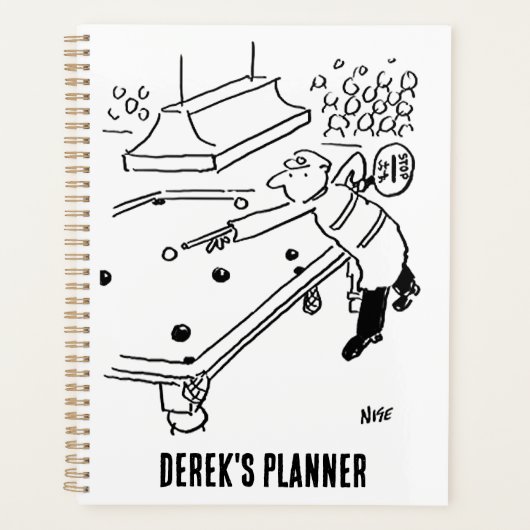 Het Man Lollipop speelt Snooker Planner (Voorkant)