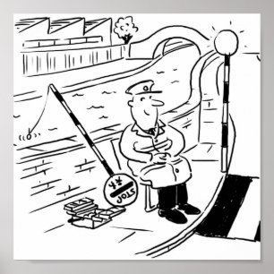 Het Man Lollipop wordt Gevist in het kanaal Poster