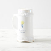 Het Man met de Bright Ideas Lightbulb Bierpul (Voorkant links)