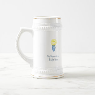 Het Man met de Bright Ideas Lightbulb Bierpul