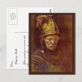 Het Man met de gouden helm. Briefkaart (Voorkant / Achterkant)