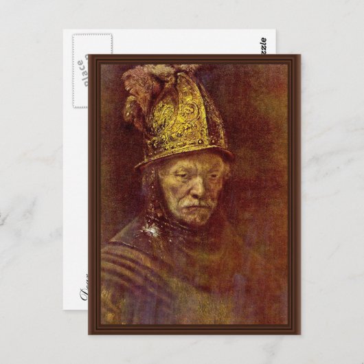 Het Man met de gouden helm. Briefkaart (Voorkant / Achterkant)