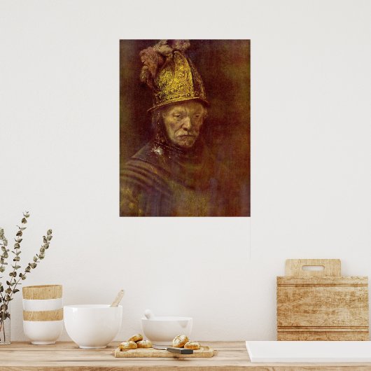 Het Man met de Gouden Helmet Poster (Keuken)