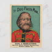 Het Man met de hond Briefkaart (Voorkant)