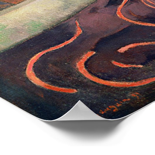 Het Man met een Ax, 1891 Poster (Hoek)