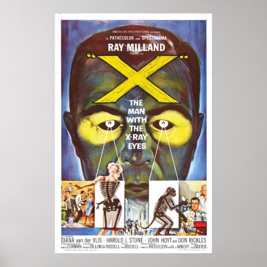 Het Man met het X-ray Eye Science fiction poster (Voorkant)