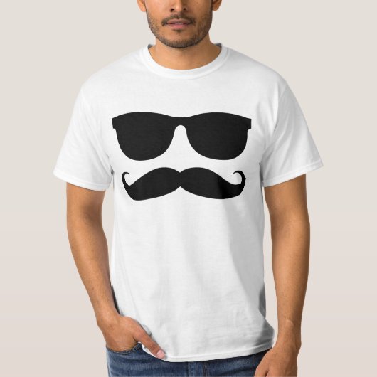 Het Man Mustache T-shirt (Voorkant)