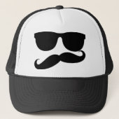 Het Man Mustache Trucker Pet (Voorkant)