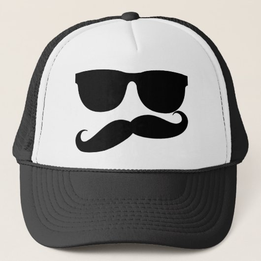 Het Man Mustache Trucker Pet (Voorkant)