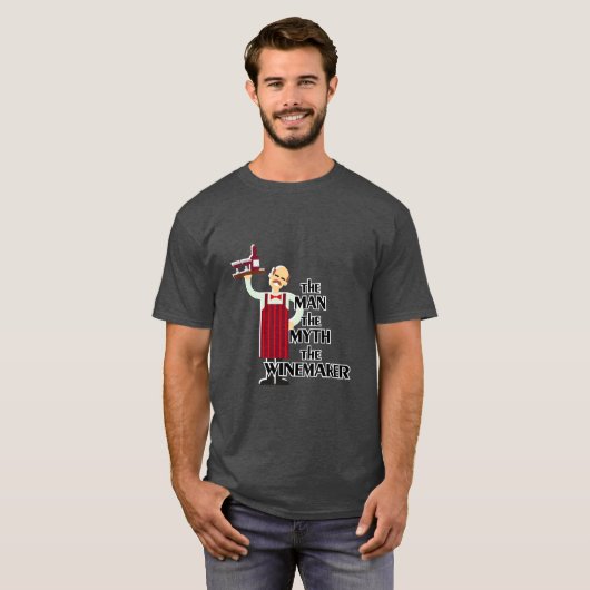 het MAN MYTH de WINEMAKER T-shirt (Voorkant volledig)