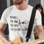 Het Man Myth Guitar Legend Dad Vaderdag T-shirt<br><div class="desc">Dit ontwerp werd gecreeerd door digitale kunst. U kunt de stijl van dit shirt veranderen door Meer > onder de stijloptie te kiezen. Het kan in het gebied worden gepersonaliseerd verstrekken of door de klik aan te passen om verdere optie aan te passen en de naam, de initialen of de...</div>