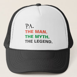 Het Man Myth Legend Funny Pa Trucker Pet