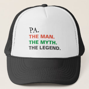 Het Man Myth Legend Funny Pa Trucker Pet
