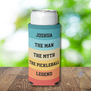 Het Man, Myth, Pickleball Legend Gepersonaliseerde Seltzer Blikjeskoeler