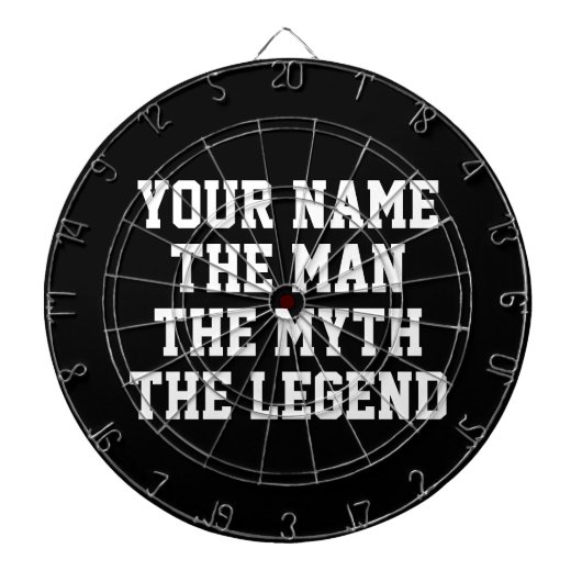 Het man mythe legende grappig dartboard cadeau voo dartbord (Voorkant)