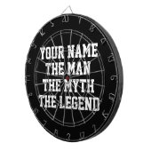 Het man mythe legende grappig dartboard cadeau voo dartbord (Voorkant Rechts)