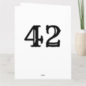Het man mythe legende leuk 42e verjaardag kaart vo (Achterkant)