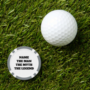 Het man mythe legende poker chip golfbal marker