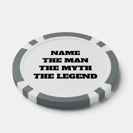 Het man mythe legende poker chip golfbal marker (Enkel)