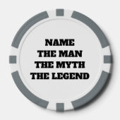 Het man mythe legende poker chip golfbal marker (Voorkant)