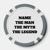 Het man mythe legende poker chip golfbal marker (Achterkant)