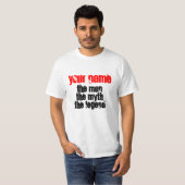 Het man mythe legende shirt voor mannen | Personal (Voorkant volledig)