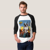 Het man T-shirt design pubg (Voorkant volledig)
