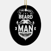 Het Man T-shirt van Ginger Beard Keramisch Ornament (Rechts)