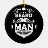 Het Man T-shirt van Ginger Beard Keramisch Ornament (Voorkant)