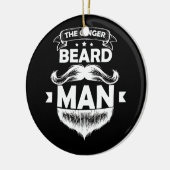 Het Man T-shirt van Ginger Beard Keramisch Ornament (Links)
