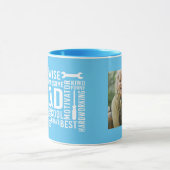 Het Man The Myth Daddy The Legend aangepaste foto Mok (Midden)