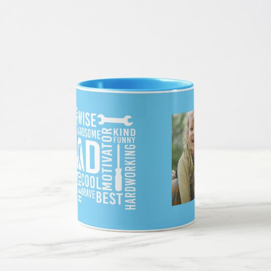 Het Man The Myth Daddy The Legend aangepaste foto  Mok (Midden)