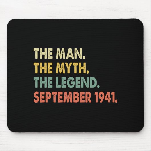 Het Man The Myth De Legende September 1941 Muismat (Voorkant)