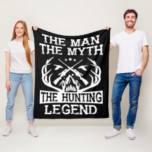 Het Man The Myth the Hunting Legend - Camp Fleece Deken