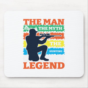 Het Man The Myth The Hunting Legend-Hunting-Funny Muismat