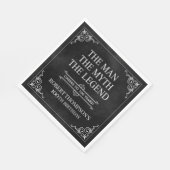 Het Man The Myth The Legend 100th Birthday Black Servet (Hoek)