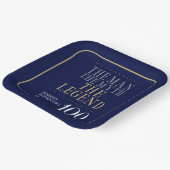 Het Man The Myth The Legend 100th Birthday Papieren Bordje (Gebogen)