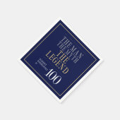 Het Man The Myth The Legend 100th Birthday Servet (Hoek)